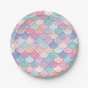 Plato De Papel Fiesta de placa de sirena