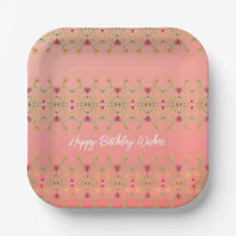 Fiesta de plaza floral rosa