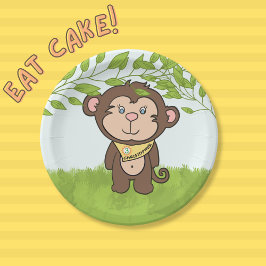 Plato De Papel Fiesta de Silly Monkey