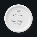 Plato De Papel fiesta de soltera en bar harbor damas de honor bod<br><div class="desc">Diseño</div>