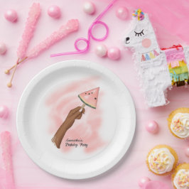 Plato De Papel Fiesta de Summer Fun Beach