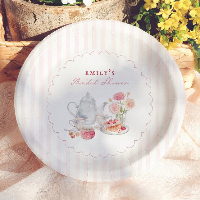 Plato De Papel Fiesta de té de jardín inglés para despedida de so (Subido por el creador)