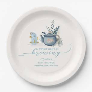 Plato De Papel Fiesta de té vintage prepara Baby Shower