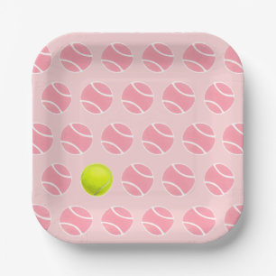 Plato De Papel Fiesta de Tenis