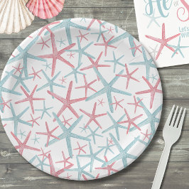 Plato De Papel Fiesta de Verano Tropical en la Playa