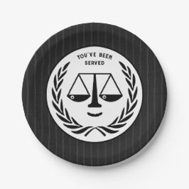 Plato De Papel Fiesta del abogado