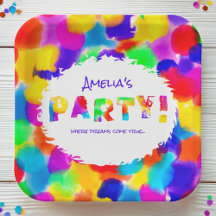 Fiesta del arcoiris personalizado