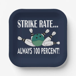 Plato De Papel Fiesta del equipo de Bowling Pin Ball Strike