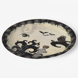 Plato De Papel Fiesta del evento Boo-Tilicious Halloween