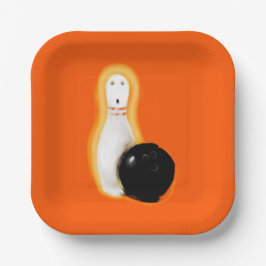 Plato De Papel Fiesta divertida de Halloween