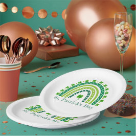 Plato De Papel Fiesta elegante del Día de San Patricio
