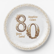 Fiesta elegante por el 80 cumpleaños