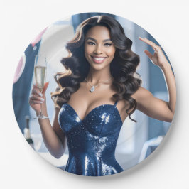 Plato De Papel Fiesta Felicitaciones