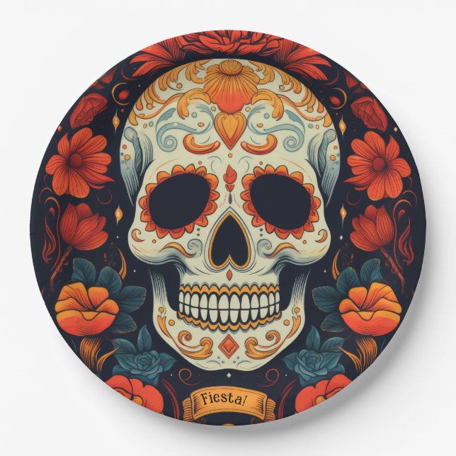 Plato De Papel ¡Fiesta! Fiesta de México (Anverso)