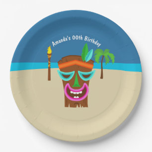 Plato De Papel Fiesta infantil luau hawaiano