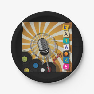 Plato De Papel Fiesta Karaoke