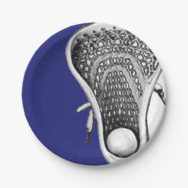Plato De Papel Fiesta Lacrosse (Anverso)