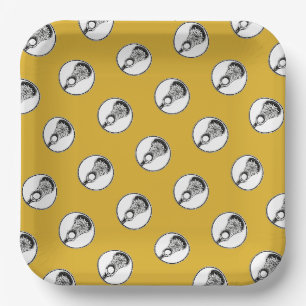 Plato De Papel Fiesta Lacrosse Gold