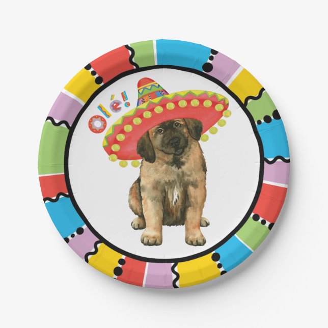 Plato De Papel Fiesta Leonberger (Anverso)