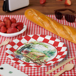 Plato De Papel fiesta lindo de picnic