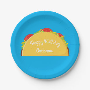 Plato De Papel Fiesta mexicana de primer cumpleaños para niños