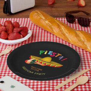 Plato De Papel Fiesta mexicana o Cinco de Mayo