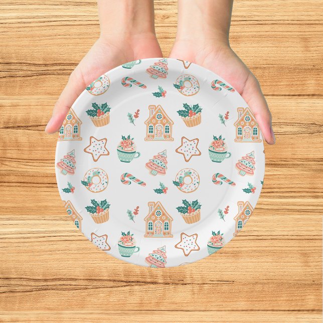 Plato De Papel Fiesta Navideña Caprichosa (Subido por el creador)