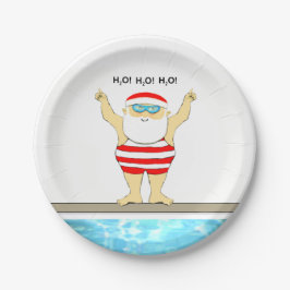 Plato De Papel Fiesta navideña de navidades