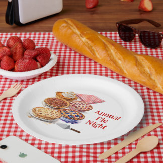 Plato De Papel Fiesta nocturno de reparto de piezas