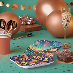 Plato De Papel Fiesta para Celebrar Cualquier Ocasión