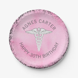 Plato De Papel Fiesta personal de profesionales médicos