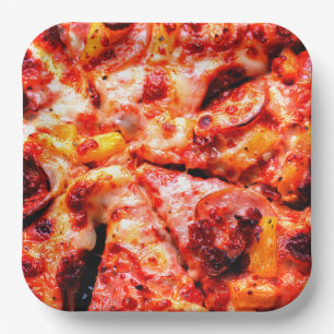 Plato De Papel Fiesta Pizza