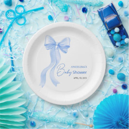 Plato De Papel Fiesta Placa Baby Shower.