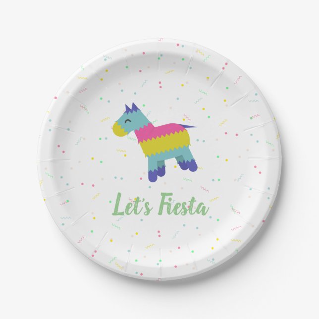 Plato De Papel Fiesta Plates (Anverso)