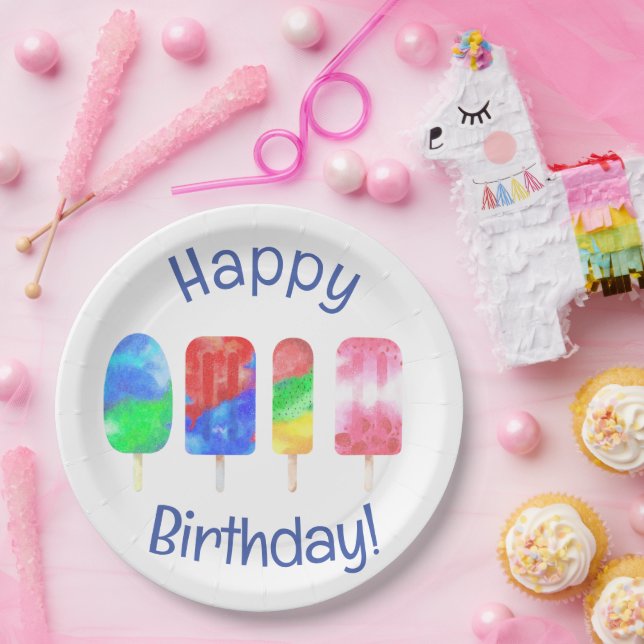 Plato De Papel Fiesta Popsicle Summer (Fiesta)