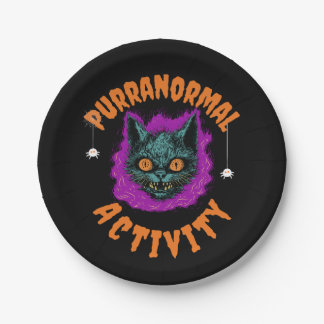 Plato De Papel 🎃 Fiesta Purranormal! 🕸️