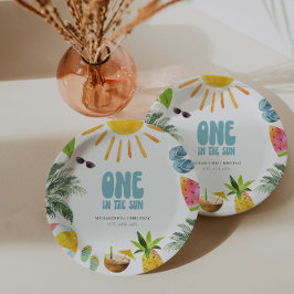 Plato De Papel Fiesta Retro Pool