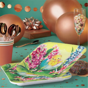 Plato De Papel fiesta retro vintage lindo