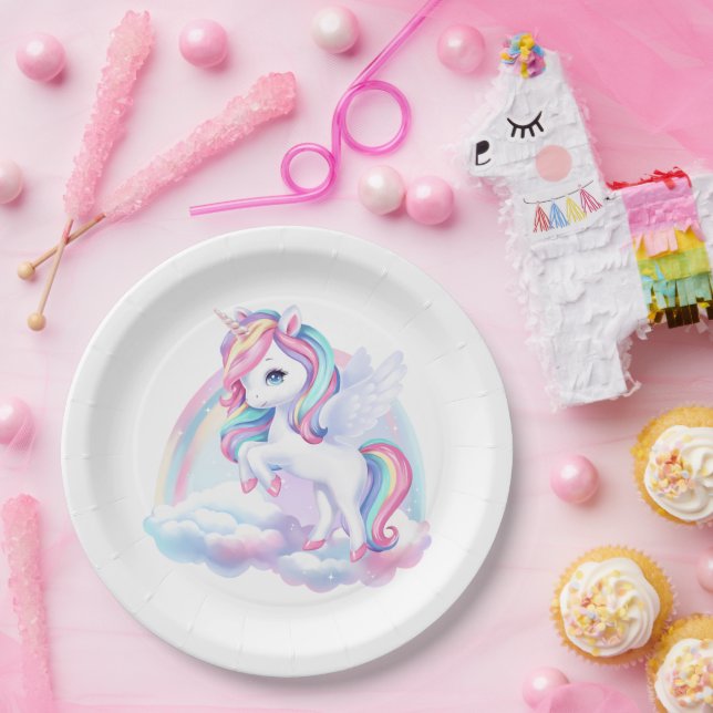 Plato De Papel Fiesta Se sienta a una mágica fiesta de cumpleaños (Fiesta)