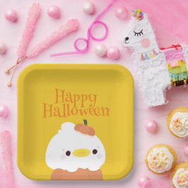 Plato De Papel Fiesta simple de diversión de Halloween