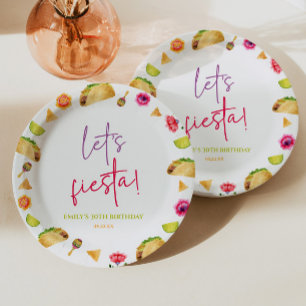 Plato De Papel Fiesta Taco Fiesta Mexicana Fiesta Fiesta Fiesta F