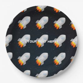 Plato De Papel Fiesta temática espacial personalizada