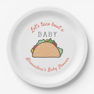 Plato De Papel Fiesta temática Taco Bout un Baby Shower