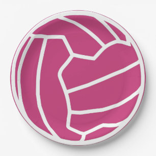 Plato De Papel Fiesta temático de la bola del Netball de encargo