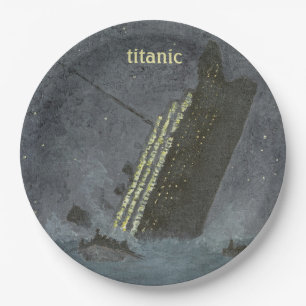 Plato De Papel Fiesta TITANIC