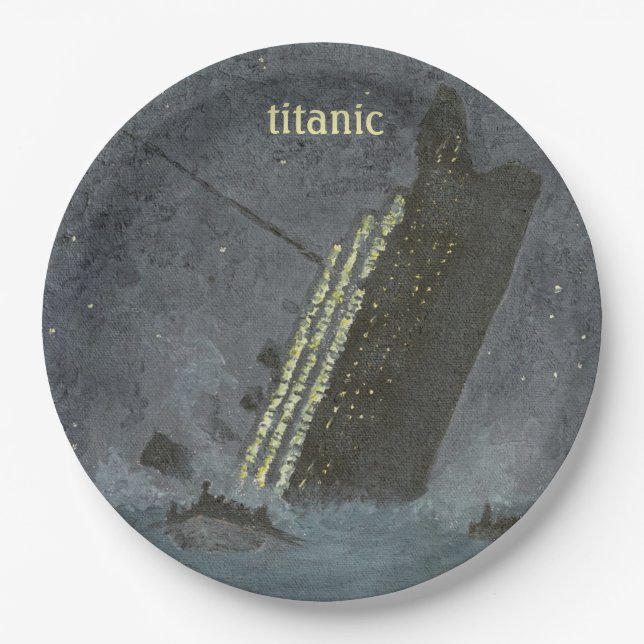 Plato De Papel Fiesta TITANIC (Anverso)