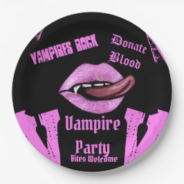 PLATO DE PAPEL FIESTA VAMPIRE