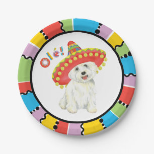 Plato De Papel Fiesta Westie