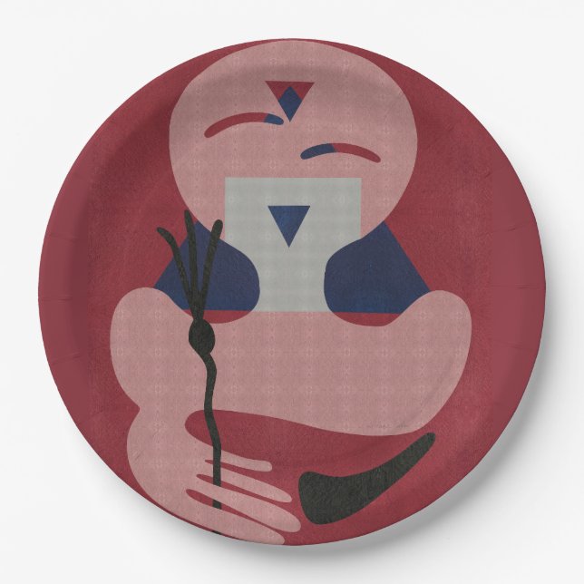 Plato De Papel Fifteen (Anverso)