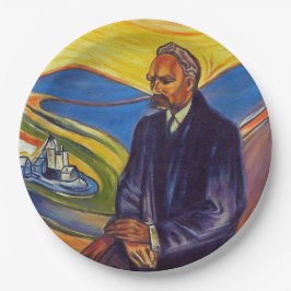 Plato De Papel Filósofo Friedrich Nietzsche (por Edvard Munch)